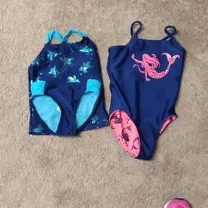 2 girls size extra small bathing suits